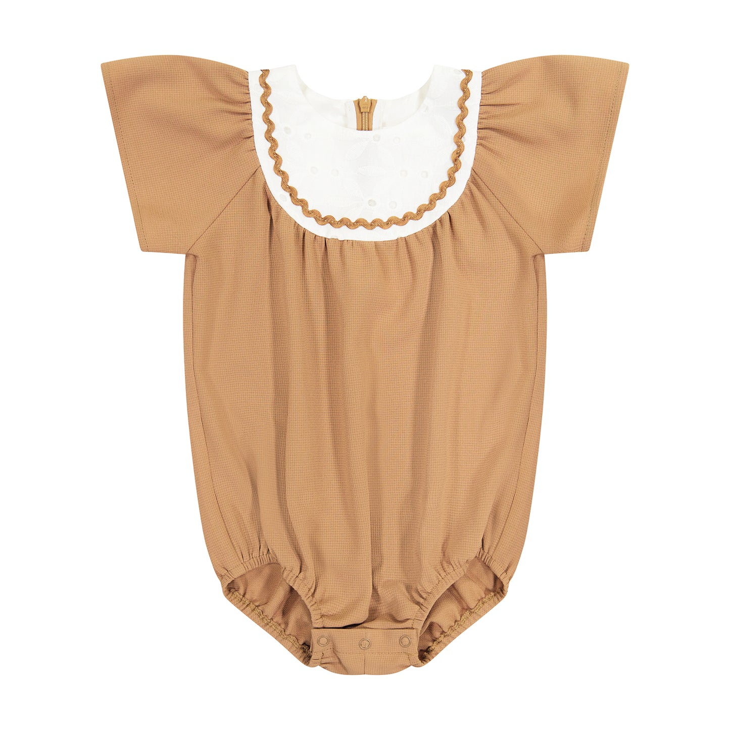 RIC RAC TRIM BIB ROMPER