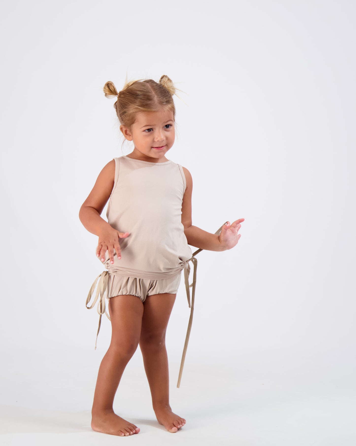 Curved Hem Tank & Bloomer Set