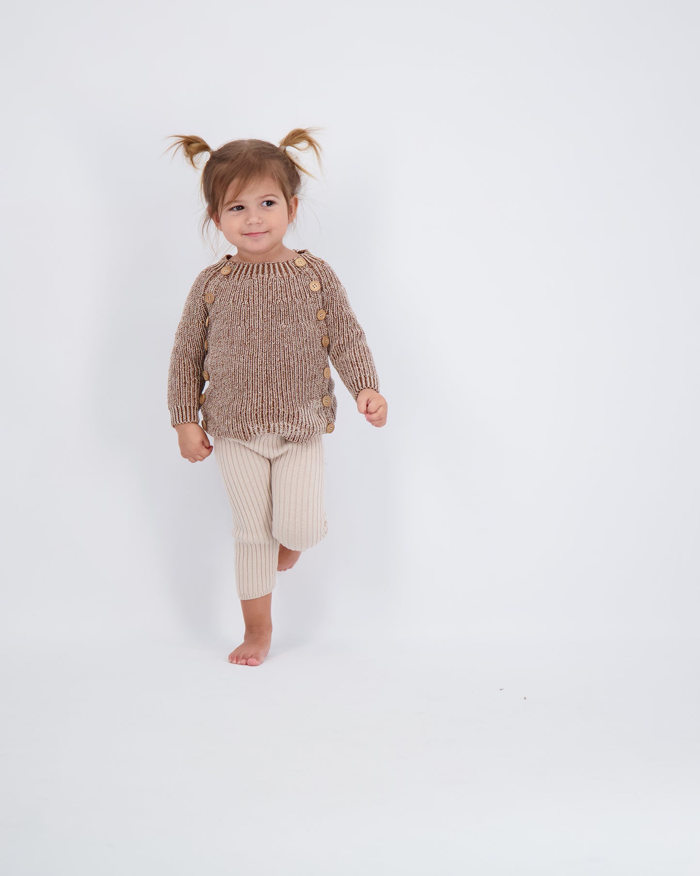 TWO TONE KNIT BABY SWEATER