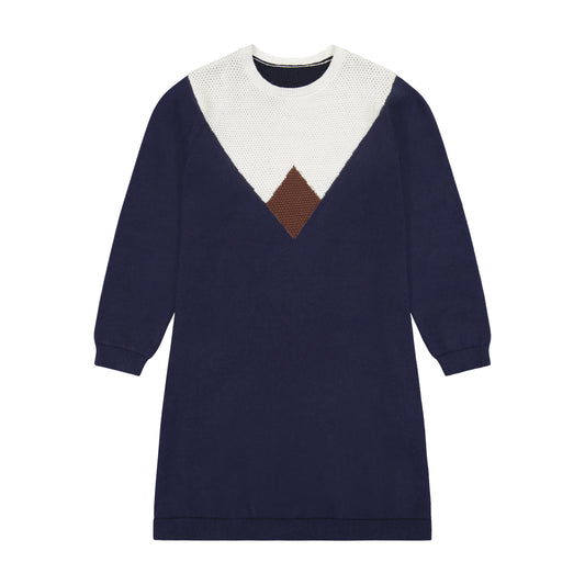 COLORBLOCK KNIT DRESS