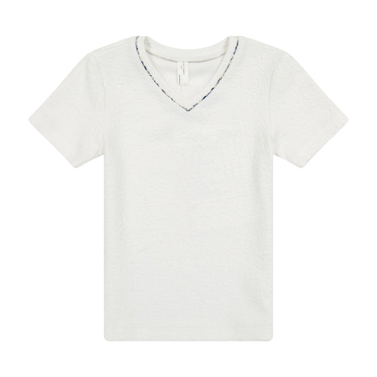 PIPED V NECK SHIRT