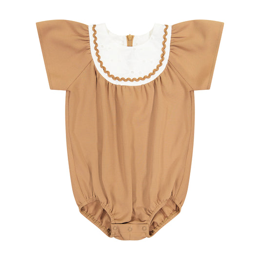 RIC RAC TRIM BIB ROMPER