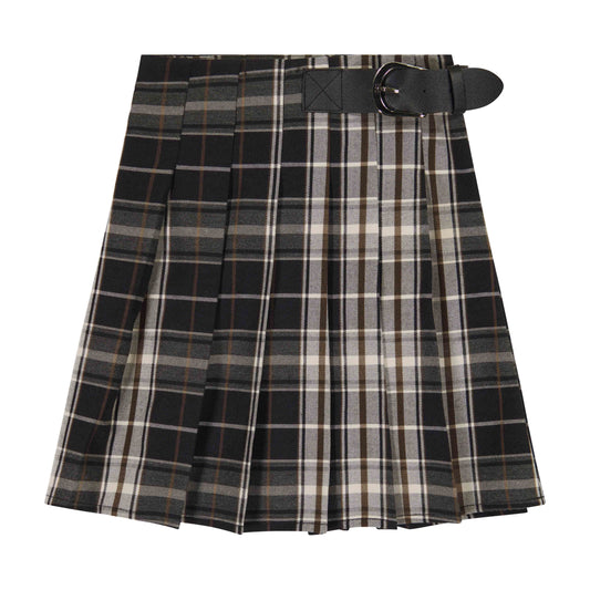 Plaid Pleated Skirt