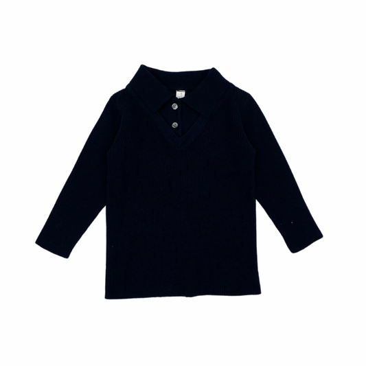 VNECK POLO SWEATER