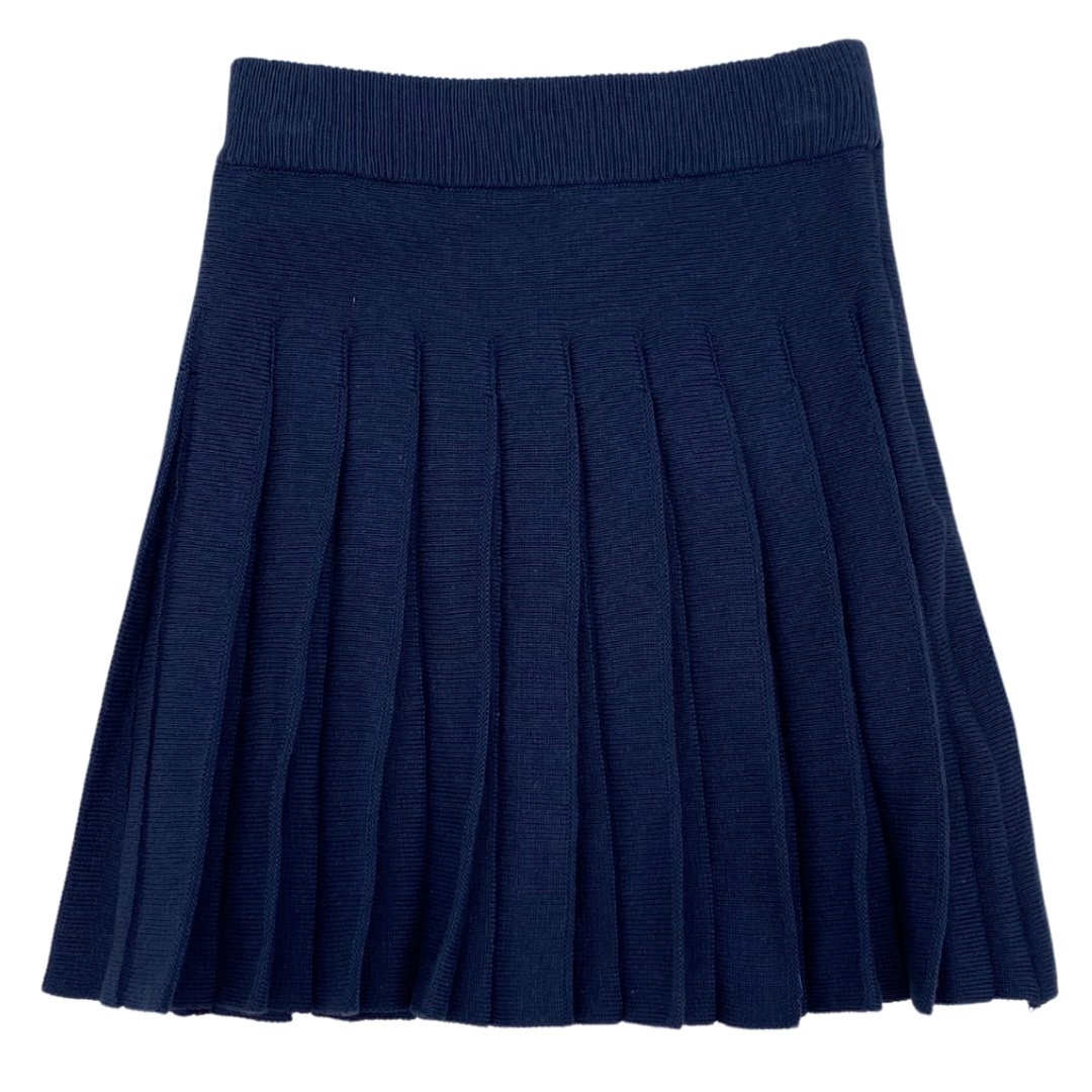 PLEATED KNIT SKIRT