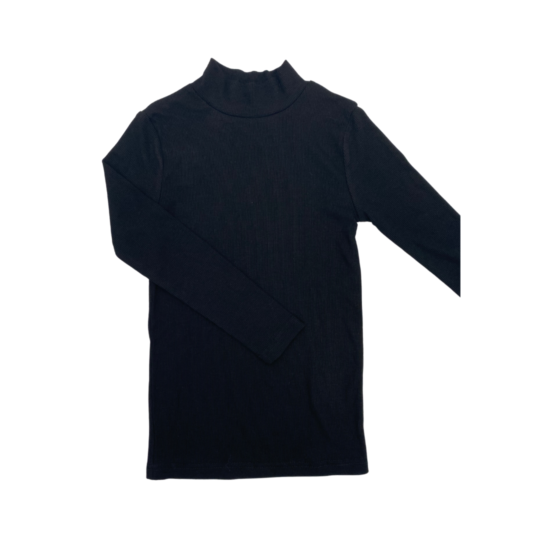 RIBBED MOCKNECK