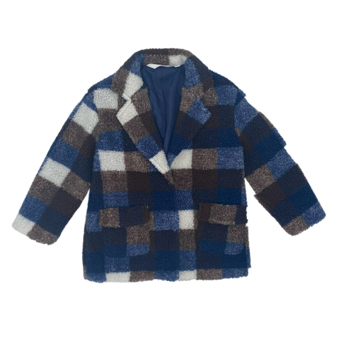 PLAID SHERPA JACKET