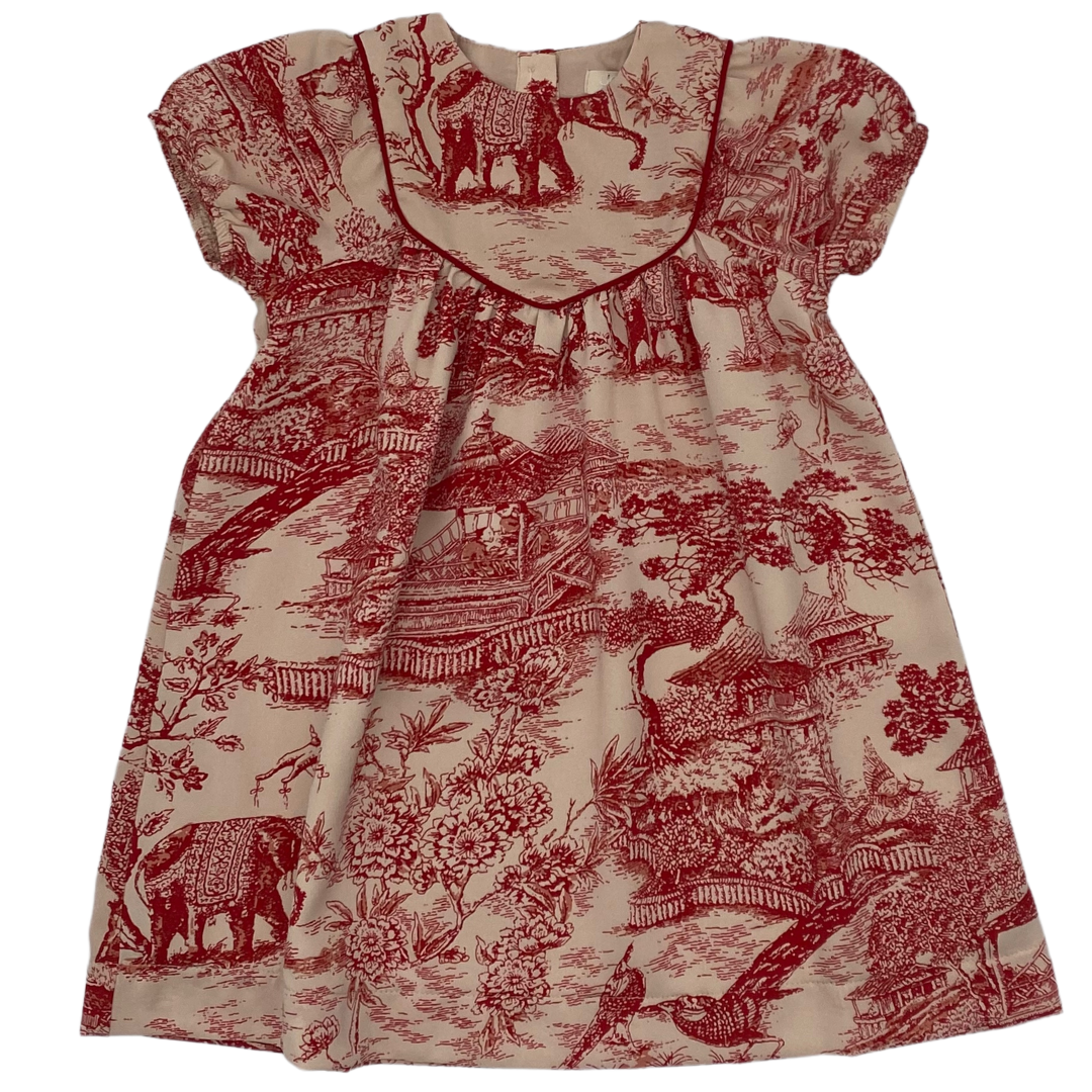 Toile Print Dress