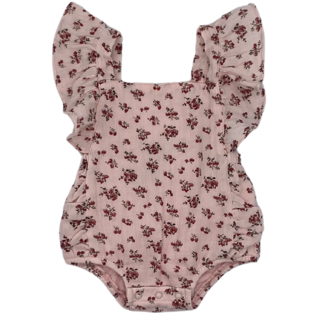 Gauze Floral Romper