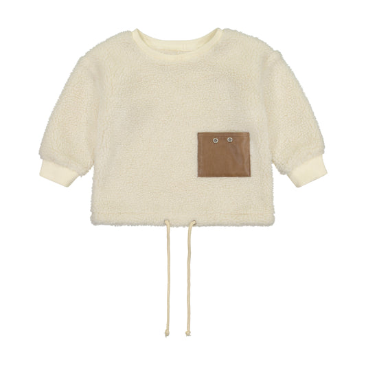 SHERPA LEATHER POCKET BABY TOP