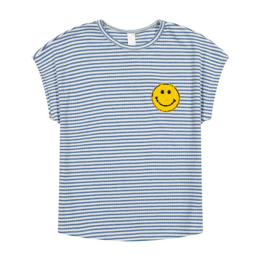 STRIPED SMILEY TEE AND SHORTS