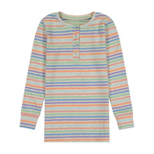 Load image into Gallery viewer, Rainbow Stripe Pajamas Top &amp; Bottom
