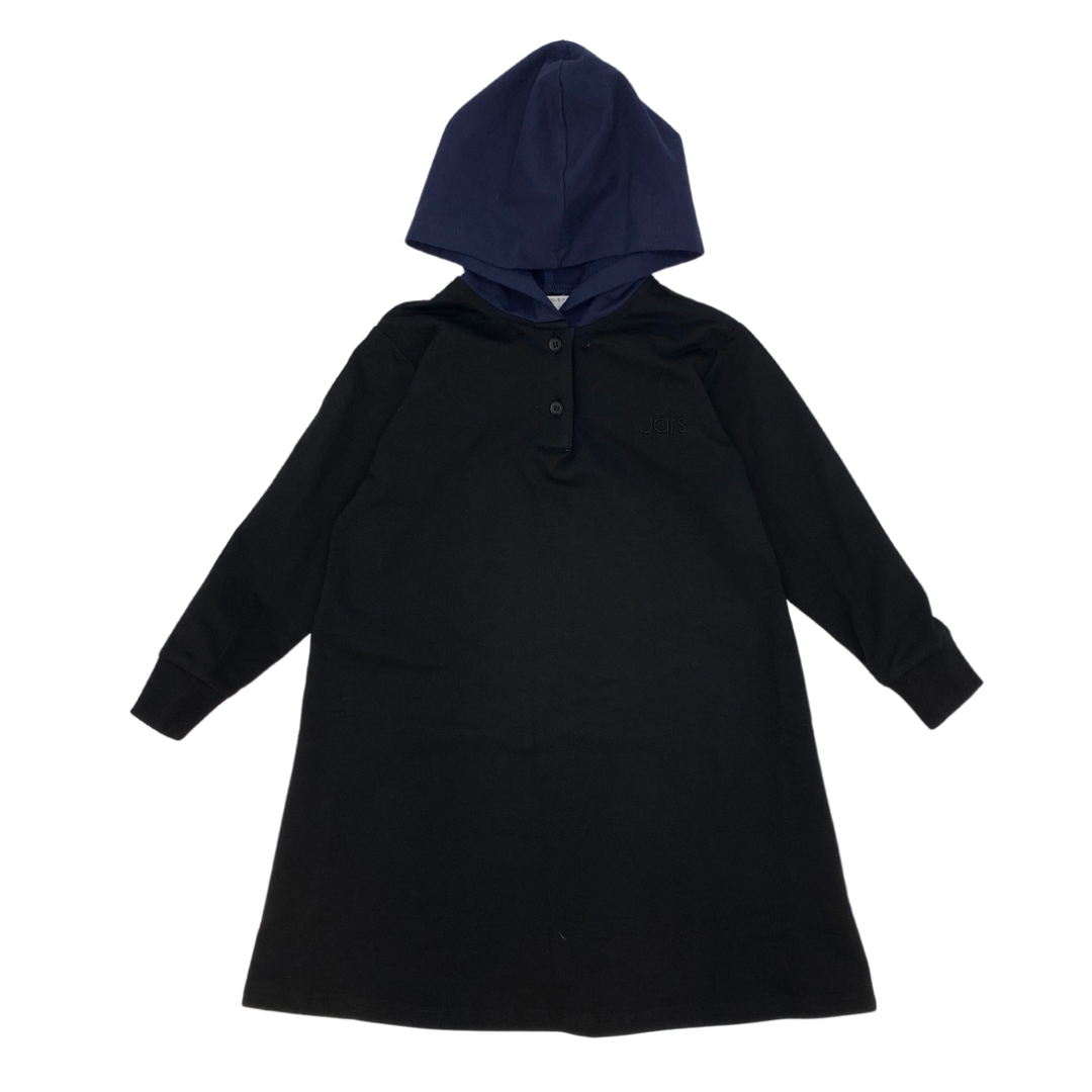 CONTRAST HOOD DRESS