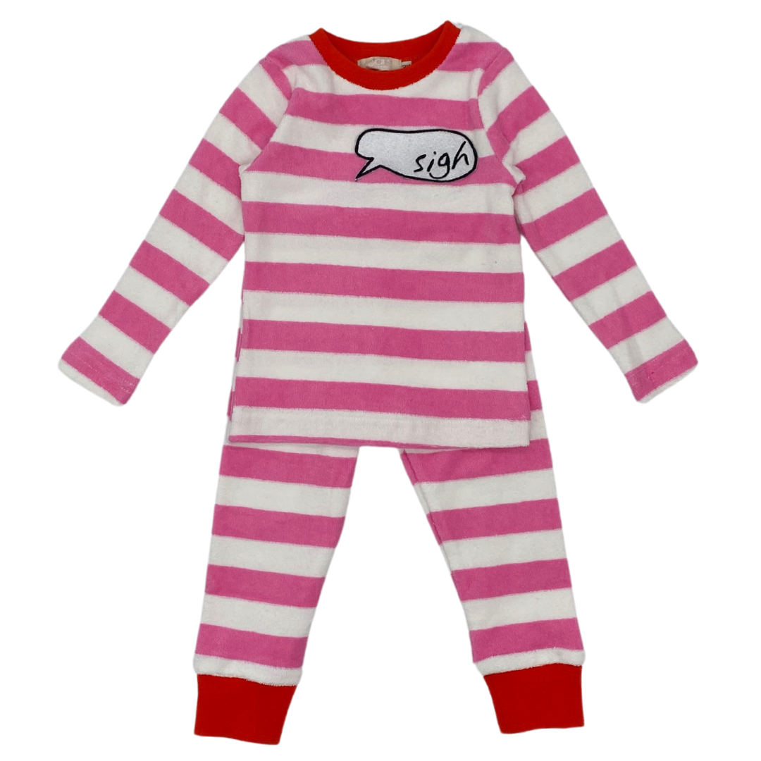 TERRY STRIPE PAJAMA