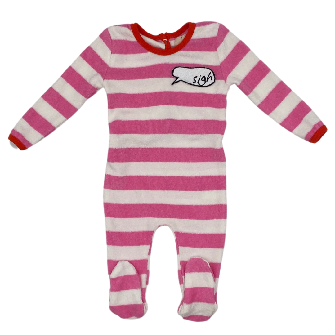 TERRY STRIPE ONESIE