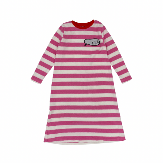 TERRY STRIPE NIGHTGOWN