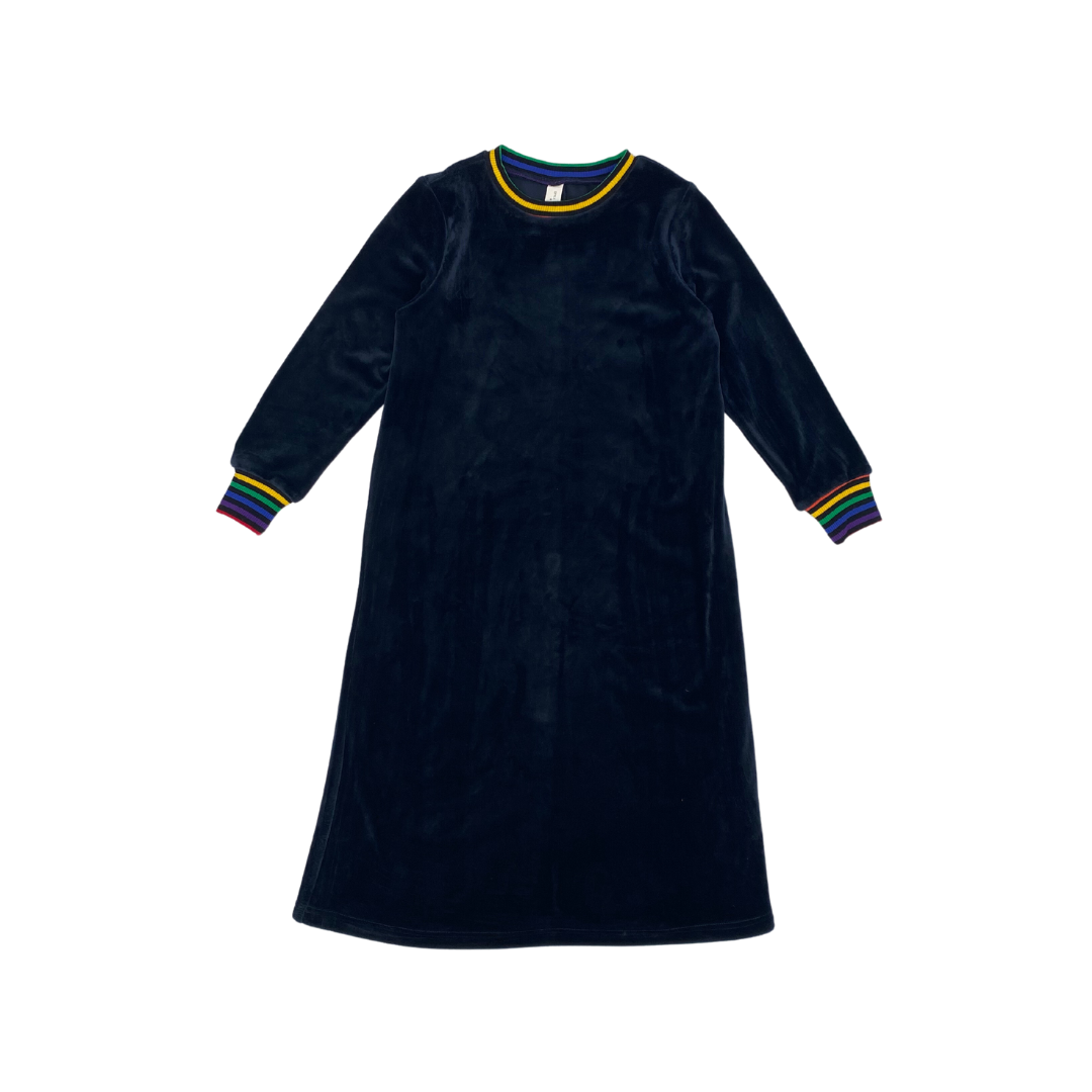 VELOUR RAINBOW TRIM NIGHTGOWN