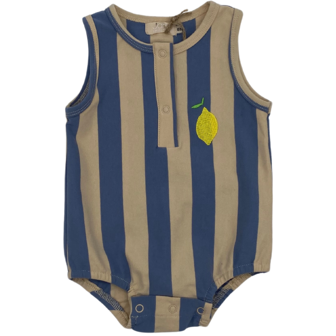 Striped Lemon Romper