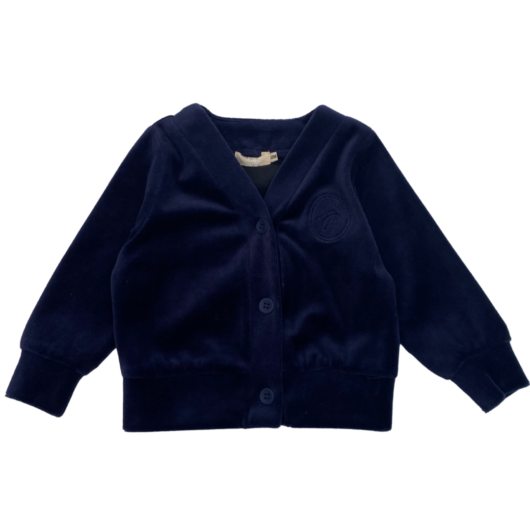 Velour Cardigan