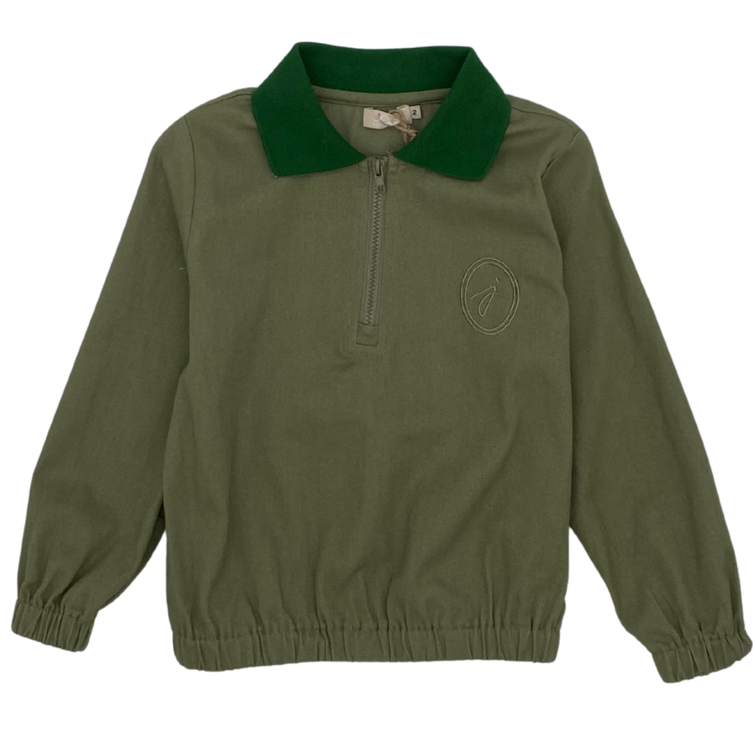 Contrast Collar Sweatshirt