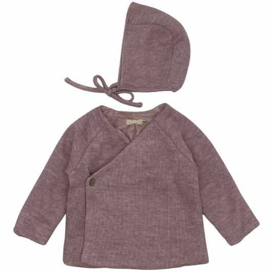 Knit Jacket And Bonnet