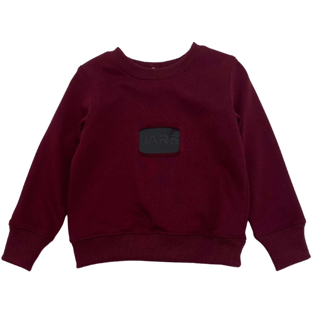 Leather Patch Sweatshirt