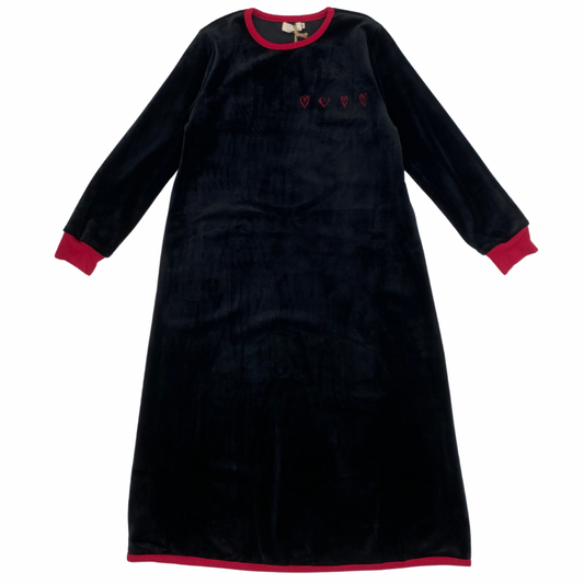 Red Trim Velour Nightgown