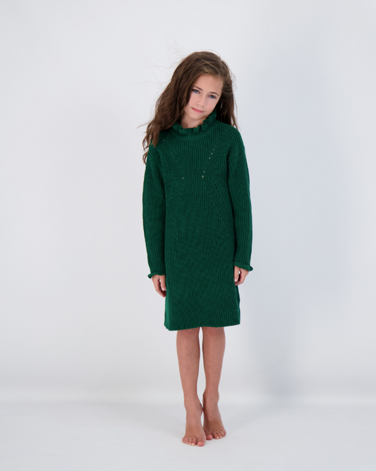 GREEN KNIT DRESS