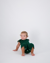 Load image into Gallery viewer, GREEN KNIT ROMPER
