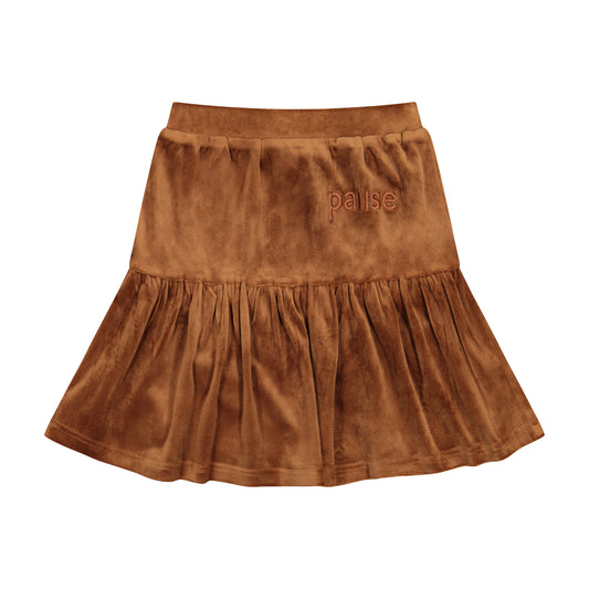 Velour Skirt Brown