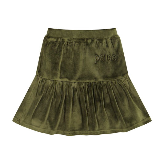 Velour Skirt Olive